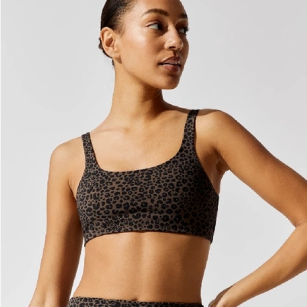 Alo Yoga Leopard Print Sports Bra